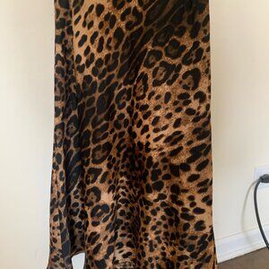 Lulu's Leopard Print Skirt Midi